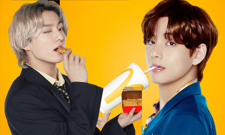 Jungkook y V disfrutan su deliciosos BTS MEAL