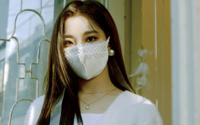 Saerom, Gyuri, & Seoyeon de fromis_9 hacen conciencia de la mascarilla en sus fotos para 9 Way Ticket