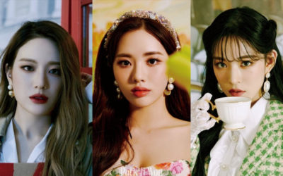 Gyuri, Jiwon y Chaeyoung de fromis_9 regresan a la epoca de los 80 en 9 Way Ticket