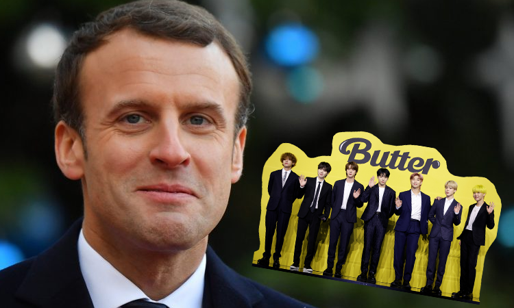 Emmanuel Macron, presidente de Francia retuitea un post sobre BTS