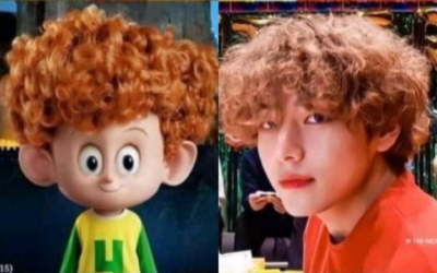 V de BTS se hace viral por su parecido con el personaje Dennis de Hotel Transylvania