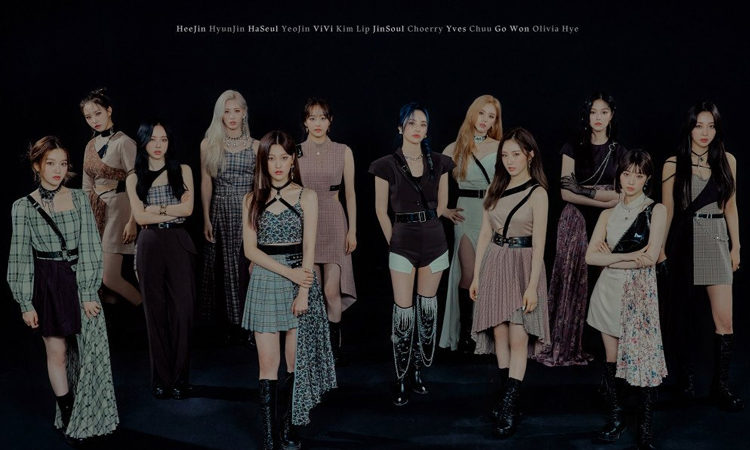 LOONA saca su lado oscuro pero elegante en la foto grupal de 