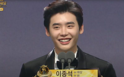 ¿Sabías que? Lee Jong Suk fue criticado por ganar un Daesang y su discurso de aceptación