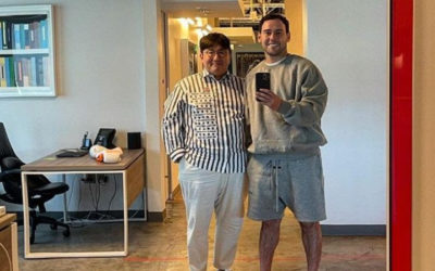 Bang Si Hyuk fue visto pasando el rato con el CEO de Ithaca Holdings, Scooter Braun