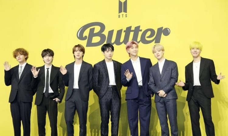 BTS en conferencia de prensa de Butter