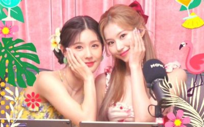 Miyeon de (G) I-DLE y Sana de Twice