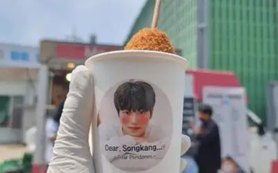 Una fan de Song Kang le envia un camión de snacks y es la sensación en el set