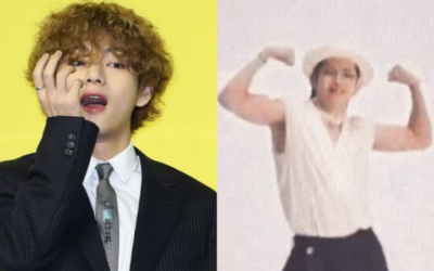 V de BTS enamora a ARMY con sus músculos en un clip inédito para 'Butter'