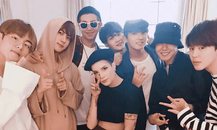 BTS felicita a Halsey por el nacimiento de su primer hijo