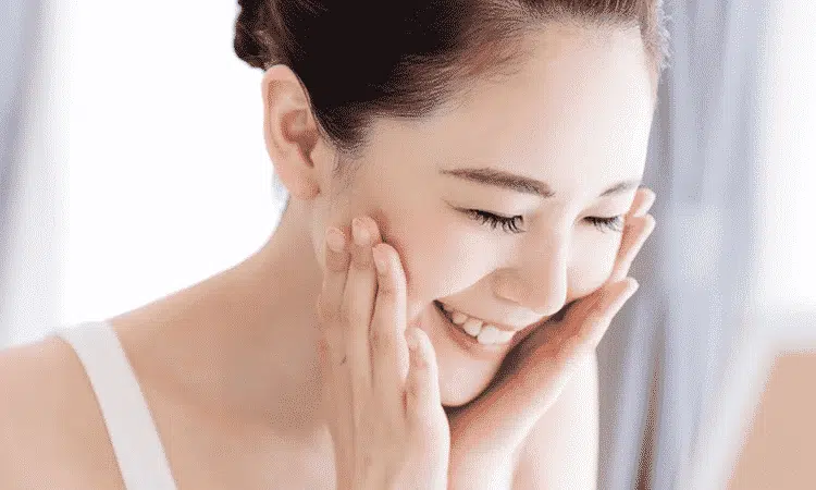 pele de mulher coreana