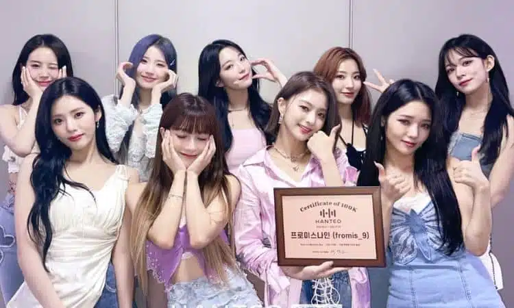 fromis_9 recibe placa de Hanteo