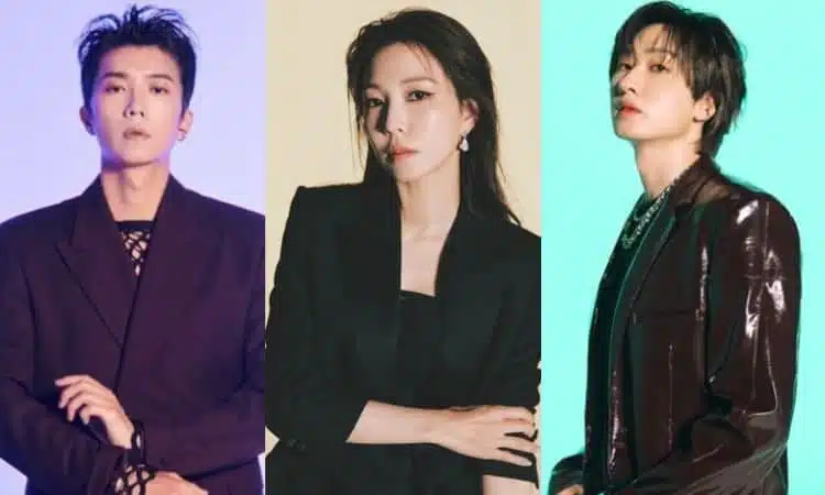 Wooyoung de 2PM, BoA y Eunhyuk de Super Junior
