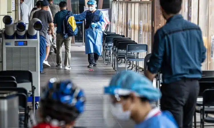 Centro de toma de pruebas de COVID-19