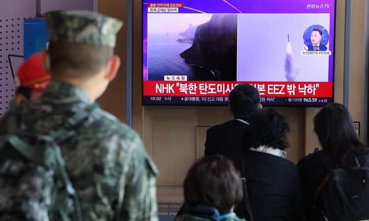 Noticias en Seúl sobre los misiles