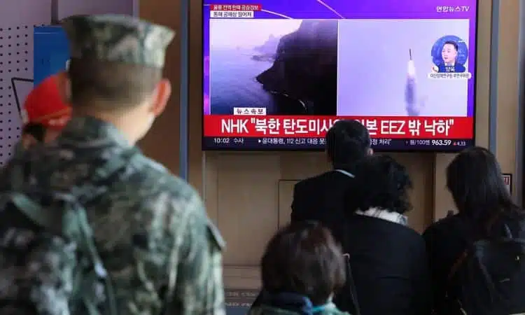 Noticias en Seúl sobre los misiles